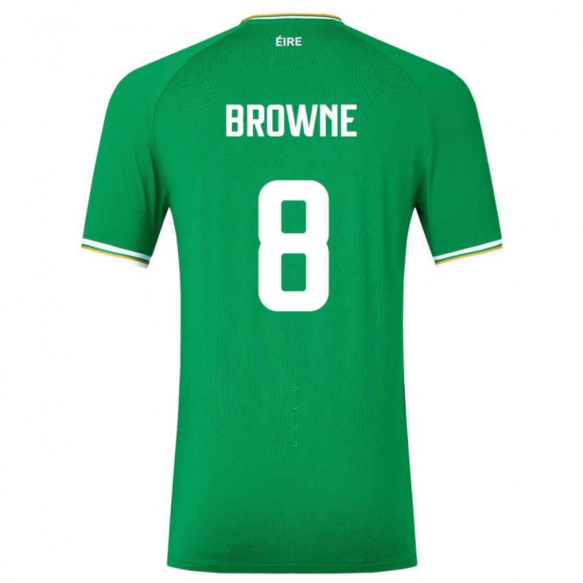 Kinderen Ierland Alan Browne #8 Groente Thuisshirt Thuistenue 24-26 T-Shirt