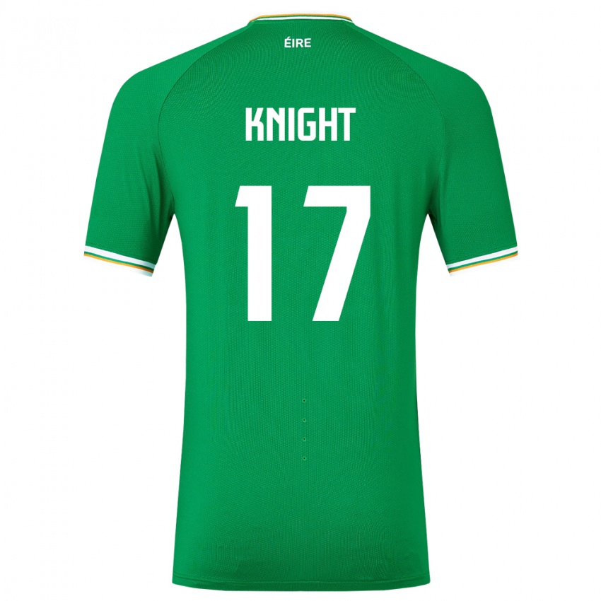 Kinderen Ierland Jason Knight #17 Groente Thuisshirt Thuistenue 24-26 T-Shirt