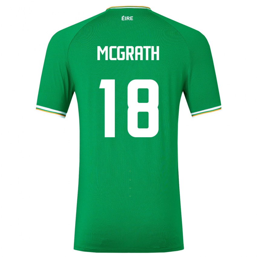 Kinderen Ierland Jamie Mcgrath #18 Groente Thuisshirt Thuistenue 24-26 T-Shirt