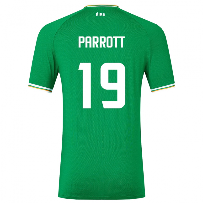 Kinderen Ierland Troy Parrott #19 Groente Thuisshirt Thuistenue 24-26 T-Shirt