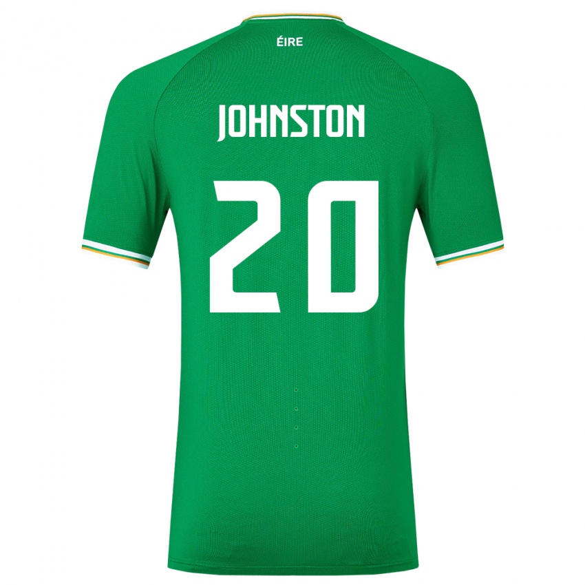 Kinderen Ierland Mikey Johnston #20 Groente Thuisshirt Thuistenue 24-26 T-Shirt