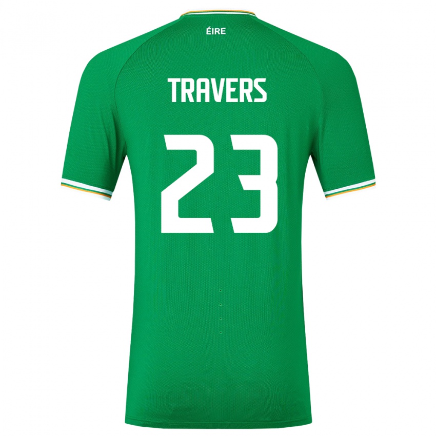 Kinderen Ierland Mark Travers #23 Groente Thuisshirt Thuistenue 24-26 T-Shirt