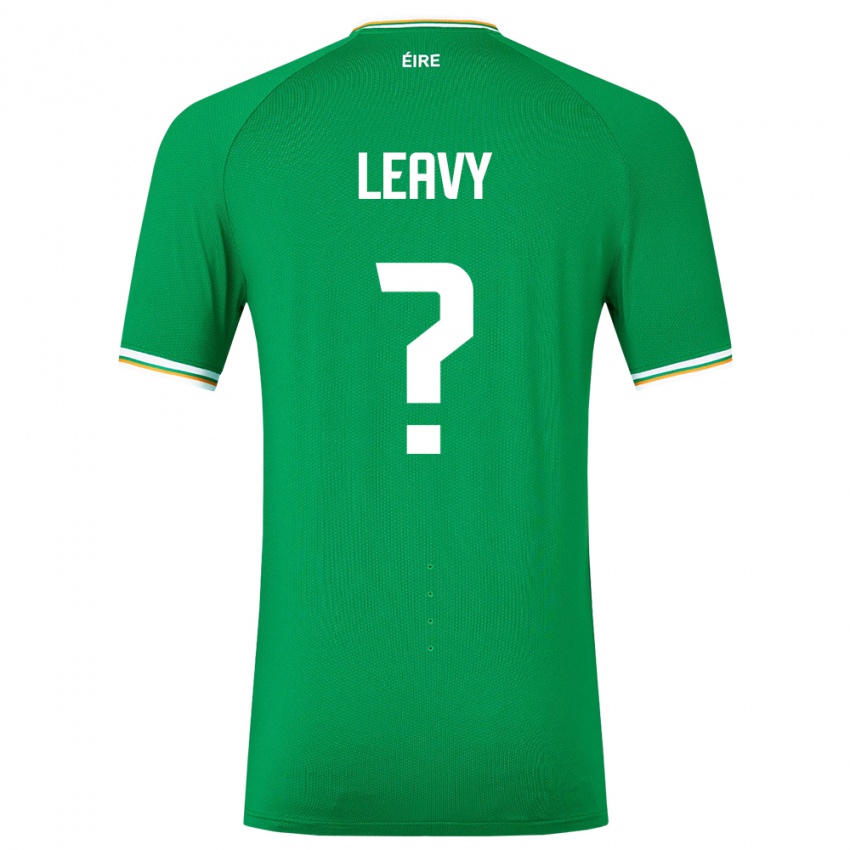 Kinderen Ierland Kian Leavy #0 Groente Thuisshirt Thuistenue 24-26 T-Shirt