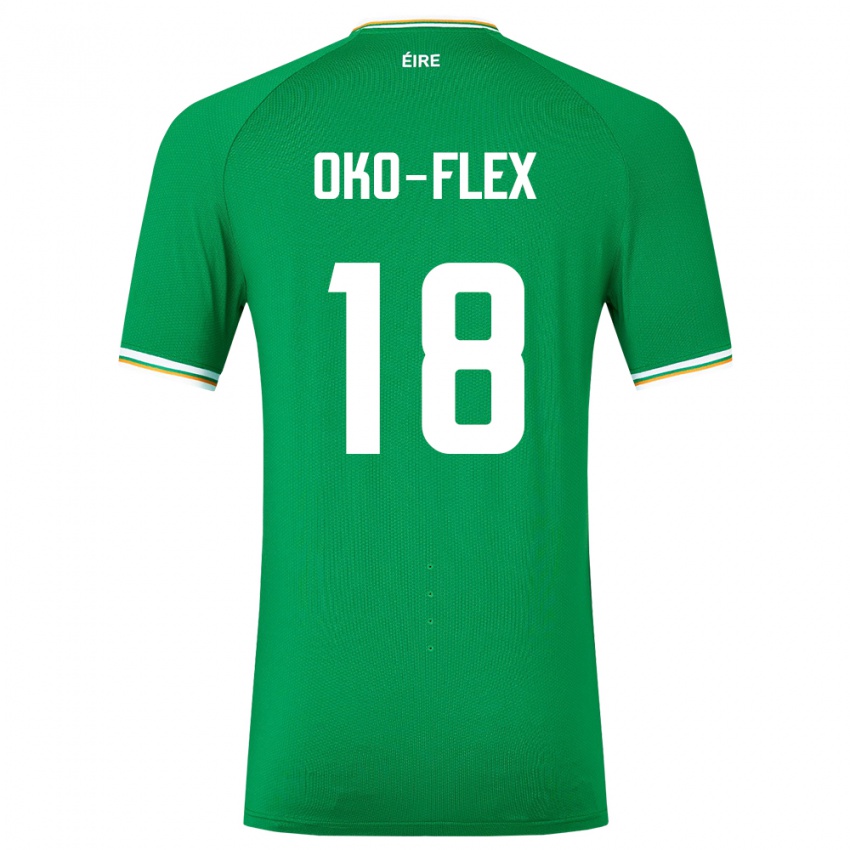 Kinderen Ierland Armstrong Oko-Flex #18 Groente Thuisshirt Thuistenue 24-26 T-Shirt