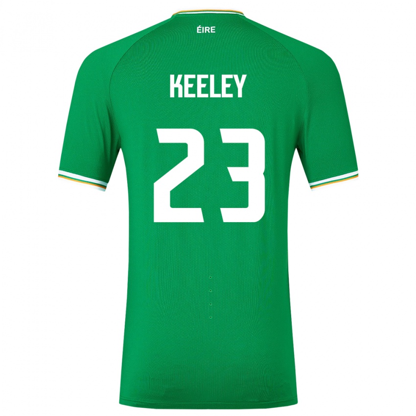 Kinderen Ierland Josh Keeley #23 Groente Thuisshirt Thuistenue 24-26 T-Shirt