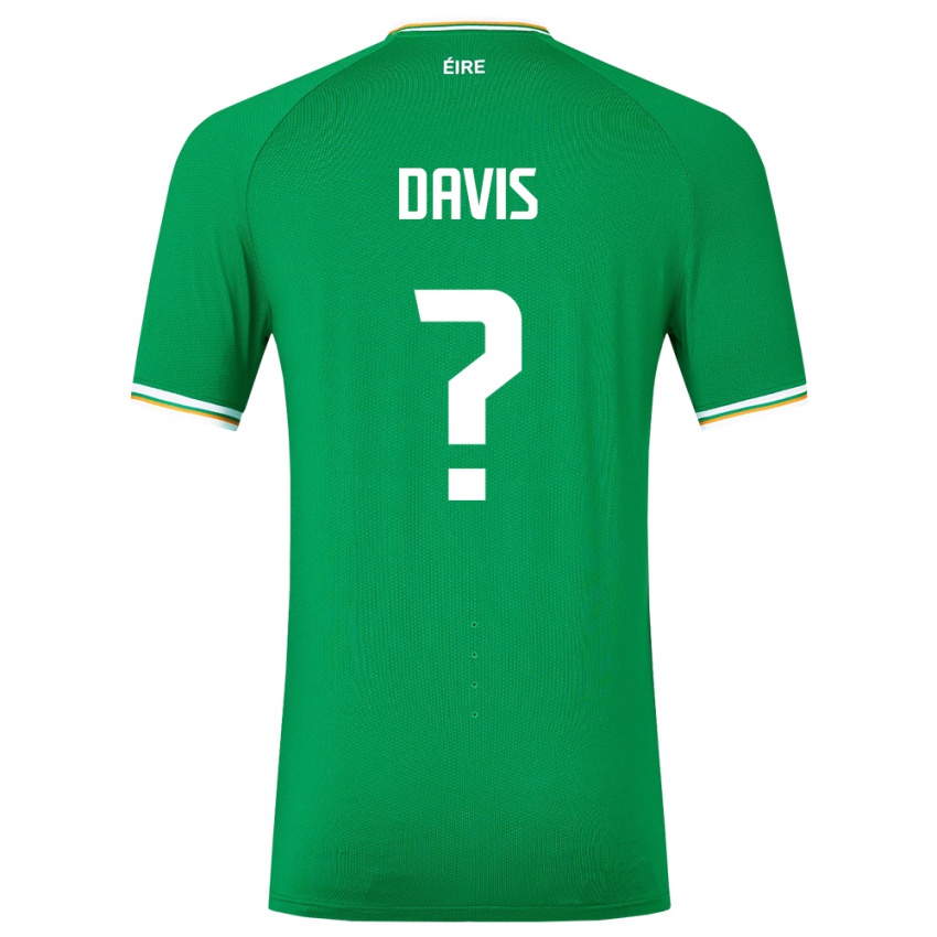 Kinderen Ierland Warren Davis #0 Groente Thuisshirt Thuistenue 24-26 T-Shirt