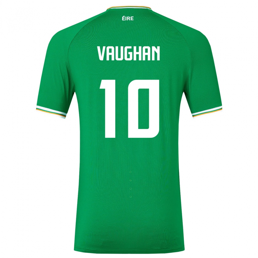 Kinderen Ierland Harry Vaughan #10 Groente Thuisshirt Thuistenue 24-26 T-Shirt