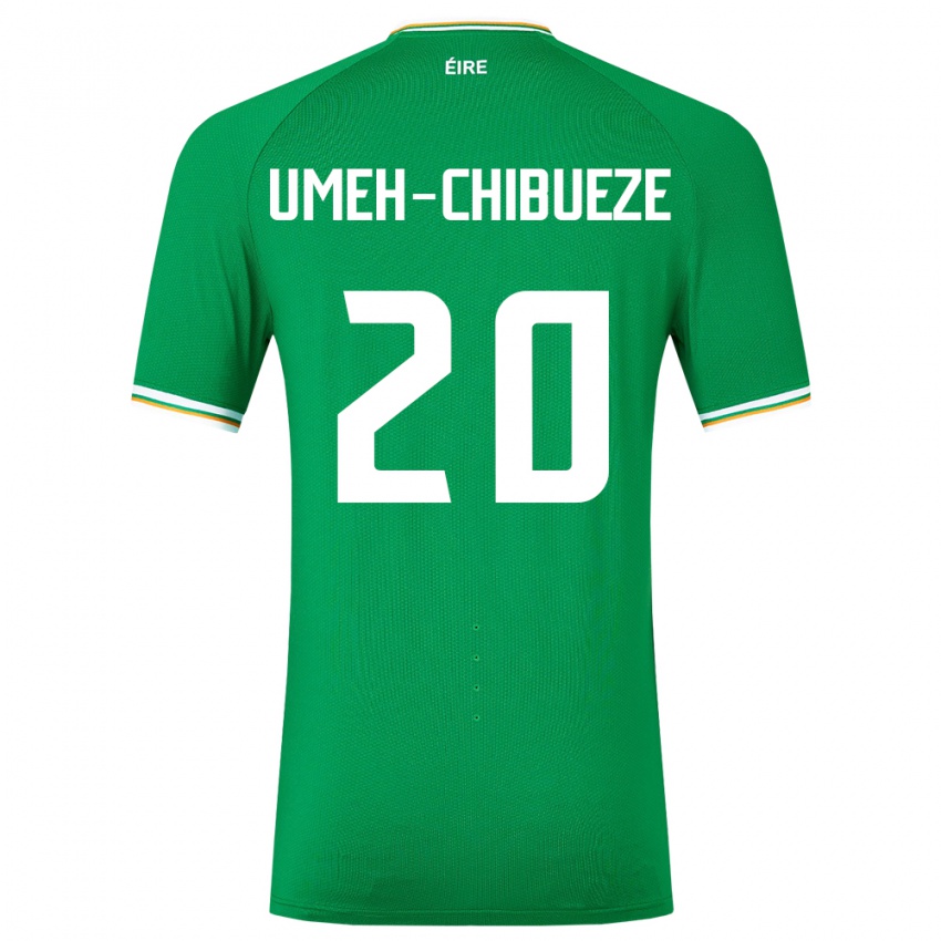 Kinderen Ierland Franco Umeh-Chibueze #20 Groente Thuisshirt Thuistenue 24-26 T-Shirt