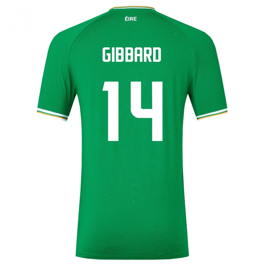 Kinderen Ierland Joseph Gibbard #14 Groente Thuisshirt Thuistenue 24-26 T-Shirt