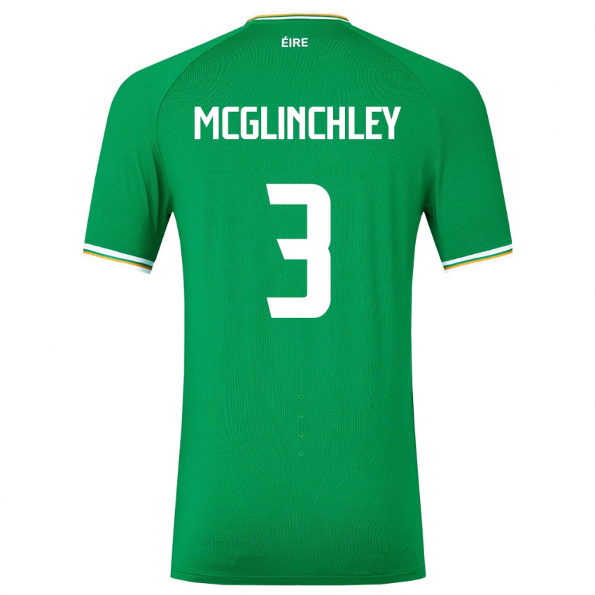 Kinderen Ierland Harry Mcglinchley #3 Groente Thuisshirt Thuistenue 24-26 T-Shirt