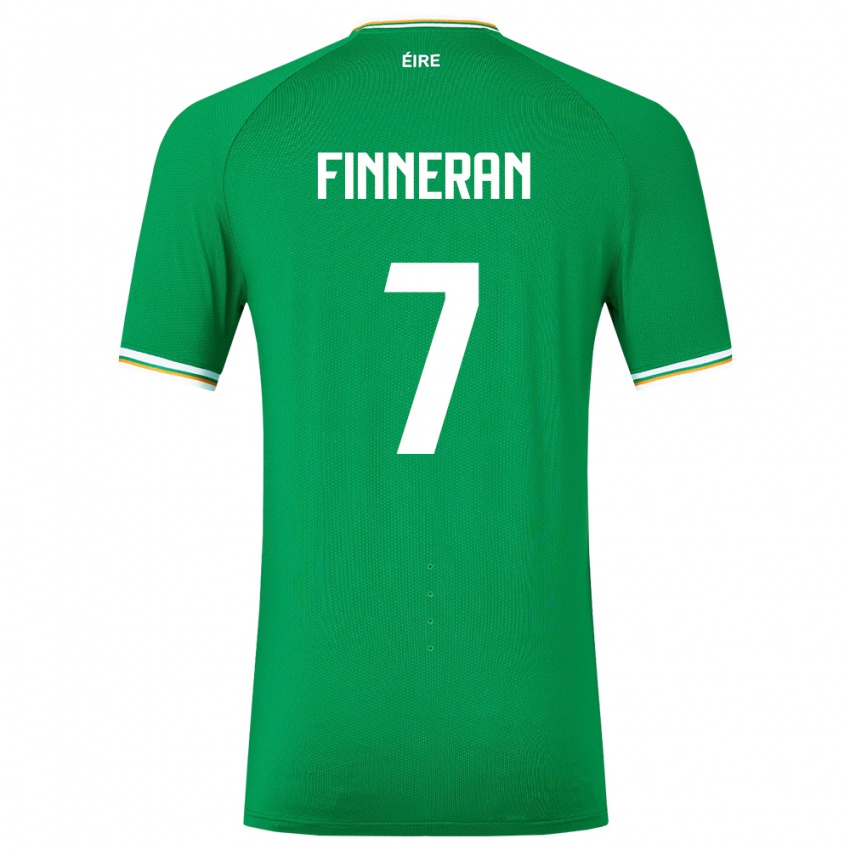 Kinderen Ierland Rory Finneran #7 Groente Thuisshirt Thuistenue 24-26 T-Shirt