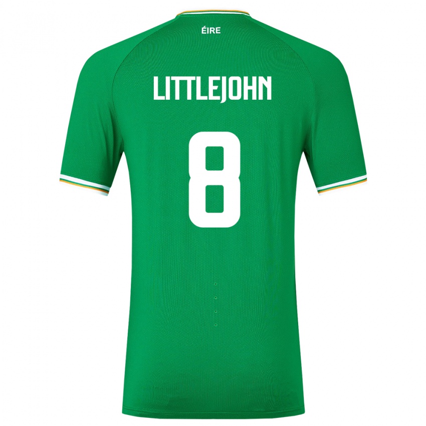 Kinderen Ierland Ruesha Littlejohn #8 Groente Thuisshirt Thuistenue 24-26 T-Shirt