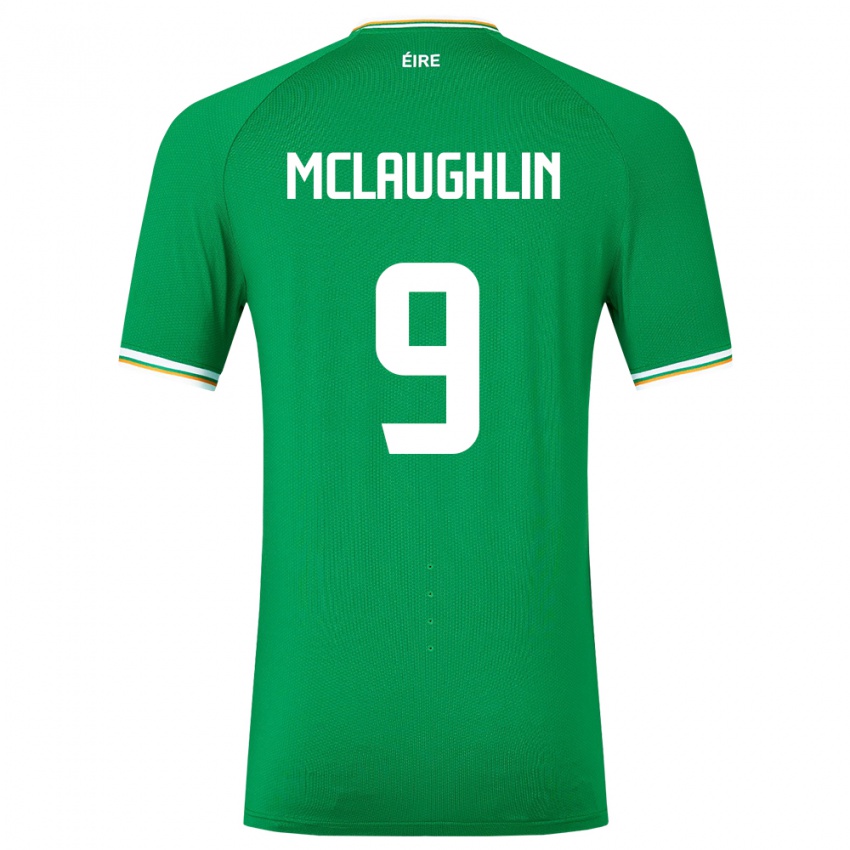 Kinderen Ierland Erin Mclaughlin #9 Groente Thuisshirt Thuistenue 24-26 T-Shirt