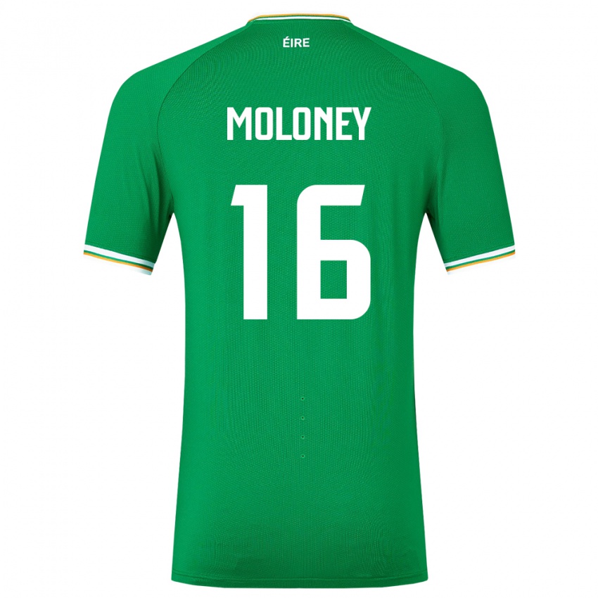 Kinderen Ierland Grace Moloney #16 Groente Thuisshirt Thuistenue 24-26 T-Shirt