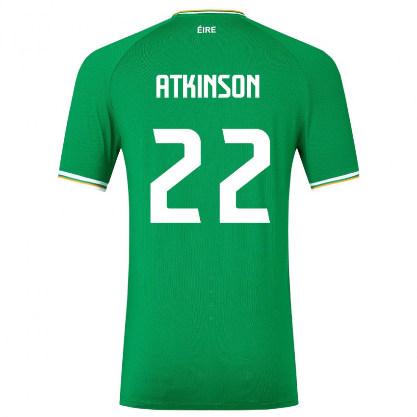 Kinderen Ierland Isibeal Atkinson #22 Groente Thuisshirt Thuistenue 24-26 T-Shirt