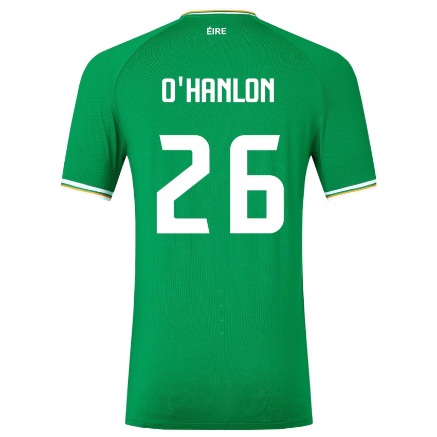 Kinderen Ierland Tara O'hanlon #26 Groente Thuisshirt Thuistenue 24-26 T-Shirt