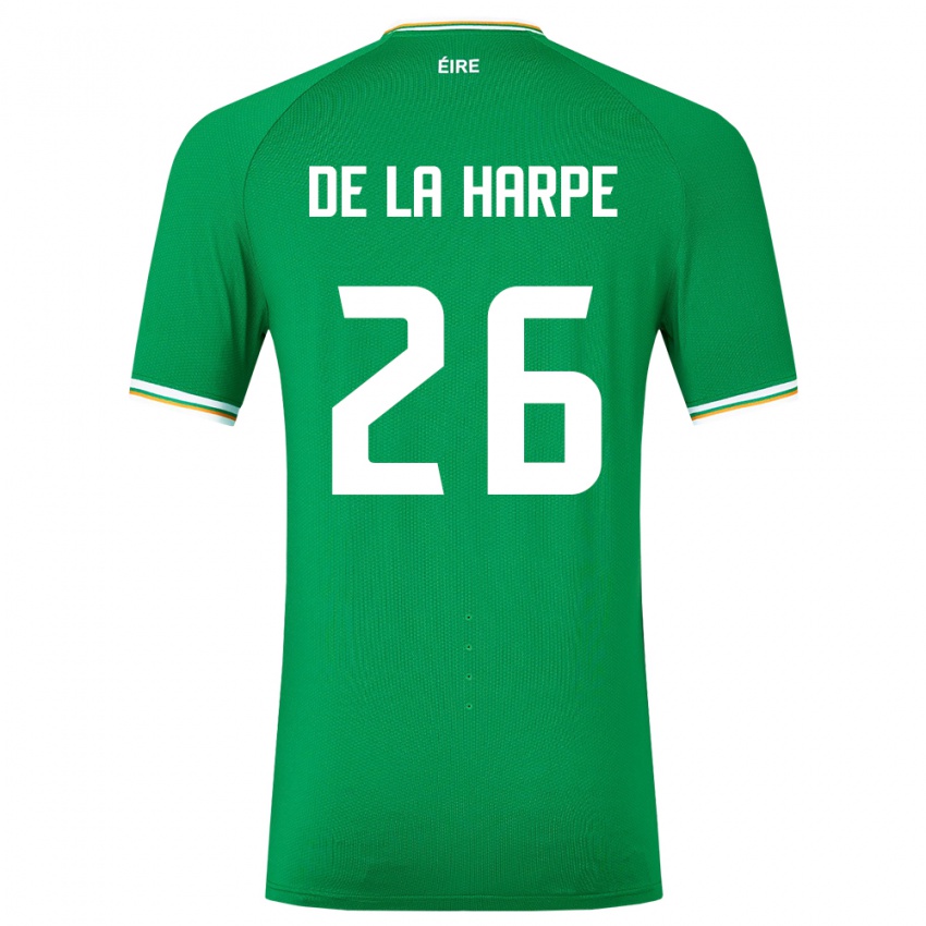 Kinderen Ierland Deborah-Anne De La Harpe #26 Groente Thuisshirt Thuistenue 24-26 T-Shirt