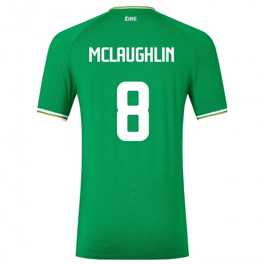 Kinderen Ierland Roma Mclaughlin #8 Groente Thuisshirt Thuistenue 24-26 T-Shirt