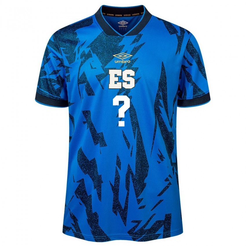 Kinderen El Salvador Darwin Cerén #0 Blauw Thuisshirt Thuistenue 24-26 T-Shirt