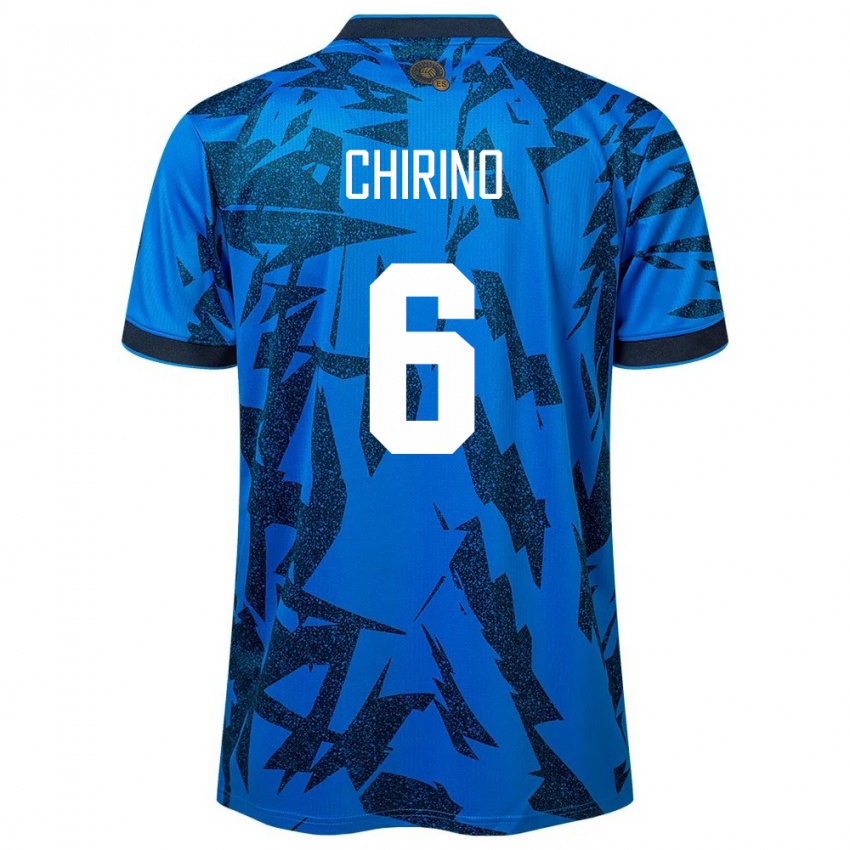 Kinderen El Salvador Alejandra Chirino #6 Blauw Thuisshirt Thuistenue 24-26 T-Shirt