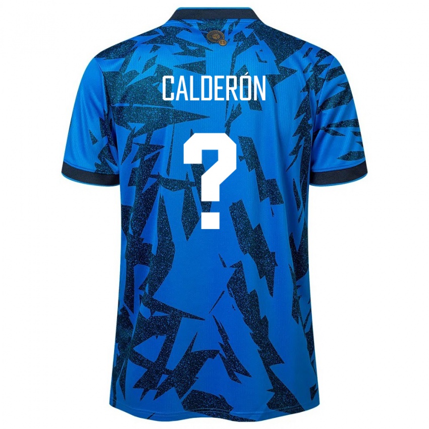 Kinderen El Salvador Paola Calderón #0 Blauw Thuisshirt Thuistenue 24-26 T-Shirt