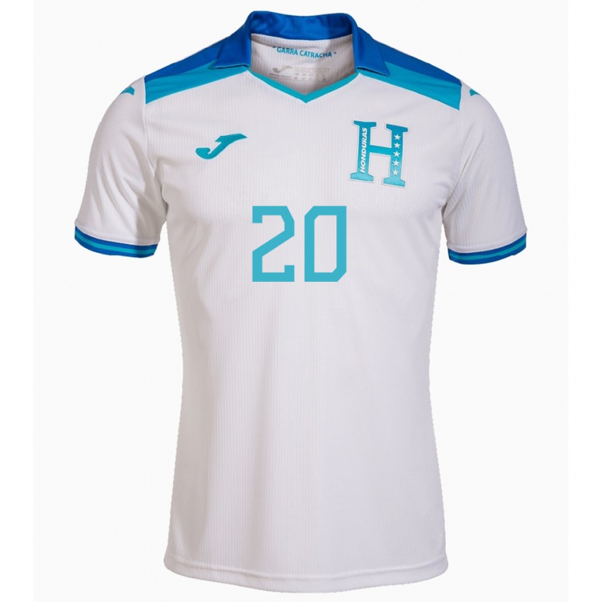 Kinderen Honduras Wesly Decas #20 Wit Thuisshirt Thuistenue 24-26 T-Shirt