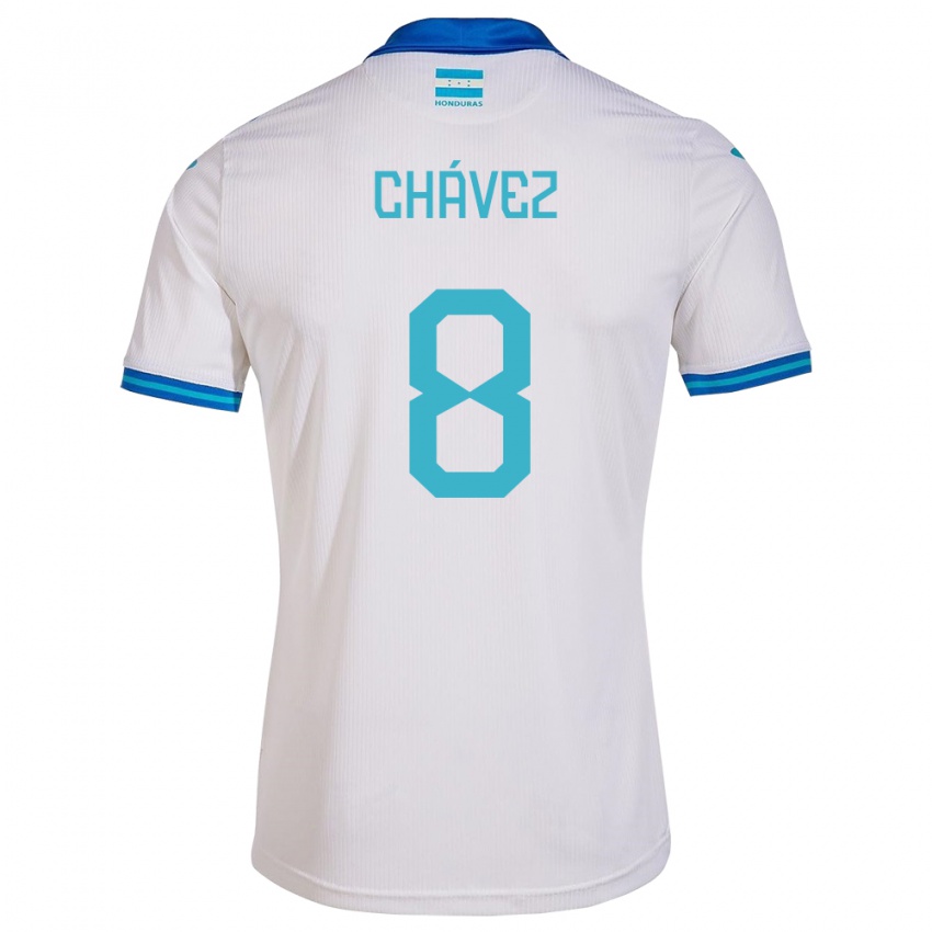 Kinderen Honduras Gerson Chávez #8 Wit Thuisshirt Thuistenue 24-26 T-Shirt