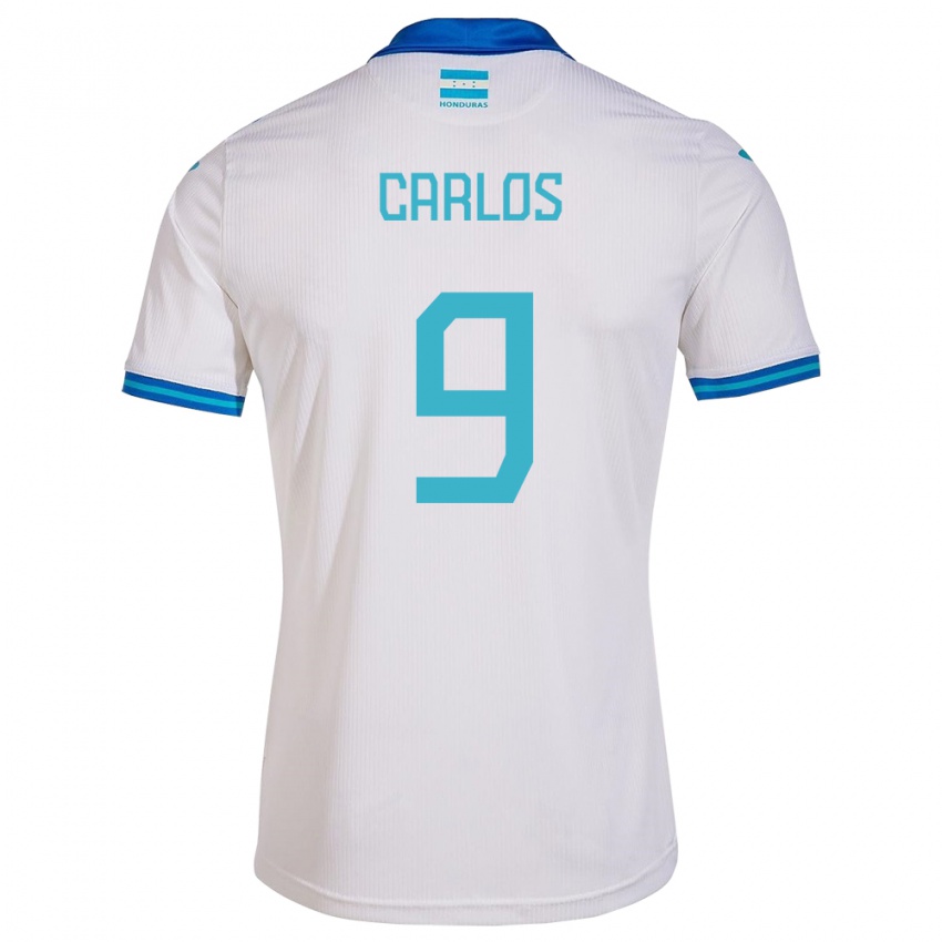 Kinderen Honduras Carlos Mejía #9 Wit Thuisshirt Thuistenue 24-26 T-Shirt