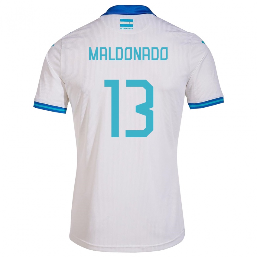 Kinderen Honduras Edwin Maldonado #13 Wit Thuisshirt Thuistenue 24-26 T-Shirt