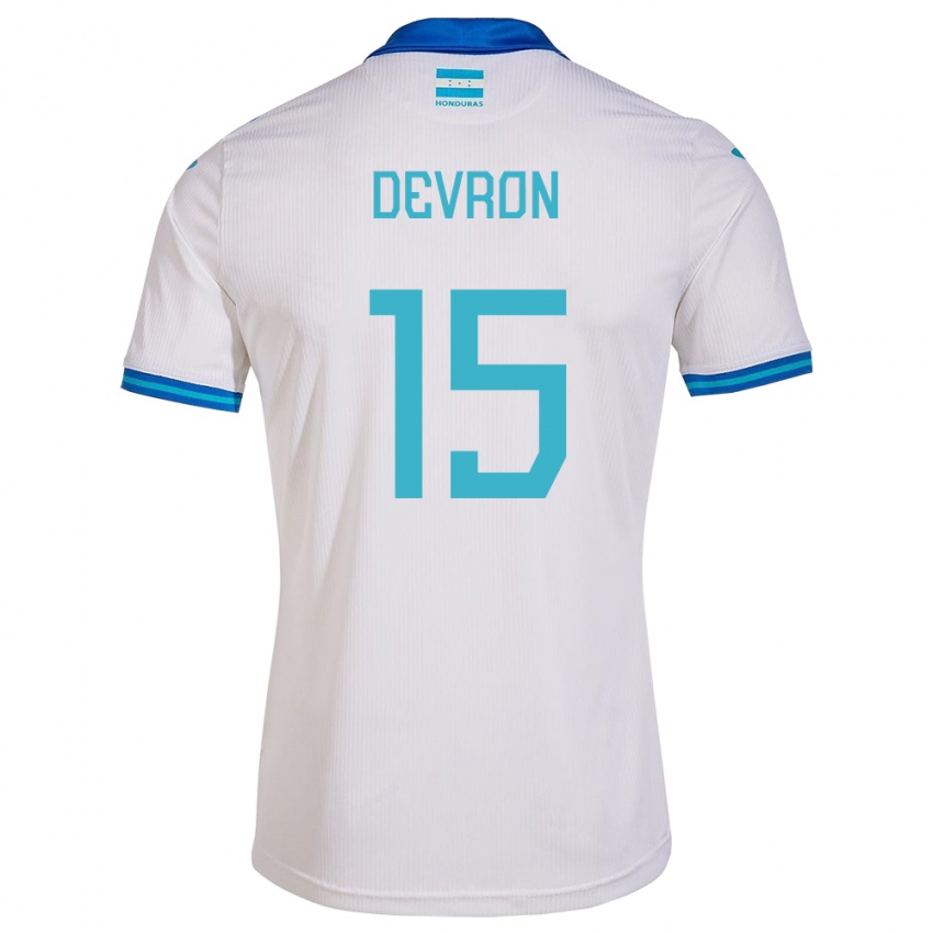 Kinderen Honduras Devron García #15 Wit Thuisshirt Thuistenue 24-26 T-Shirt