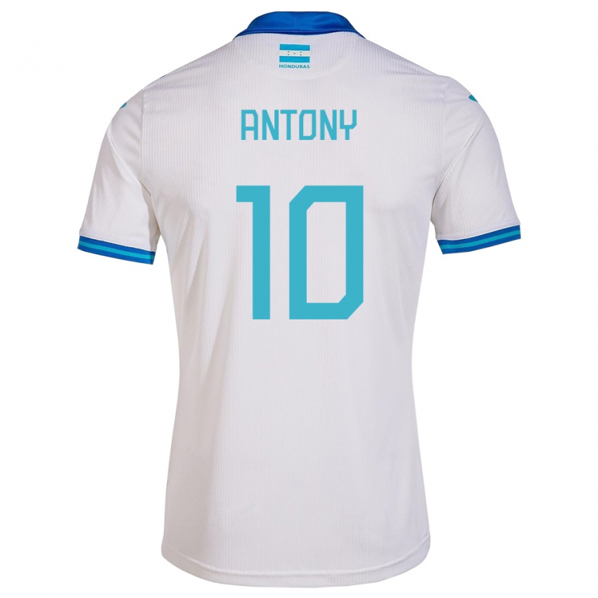 Kinderen Honduras Antony García #10 Wit Thuisshirt Thuistenue 24-26 T-Shirt