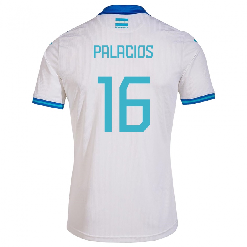 Kinderen Honduras Danilo Palacios #16 Wit Thuisshirt Thuistenue 24-26 T-Shirt