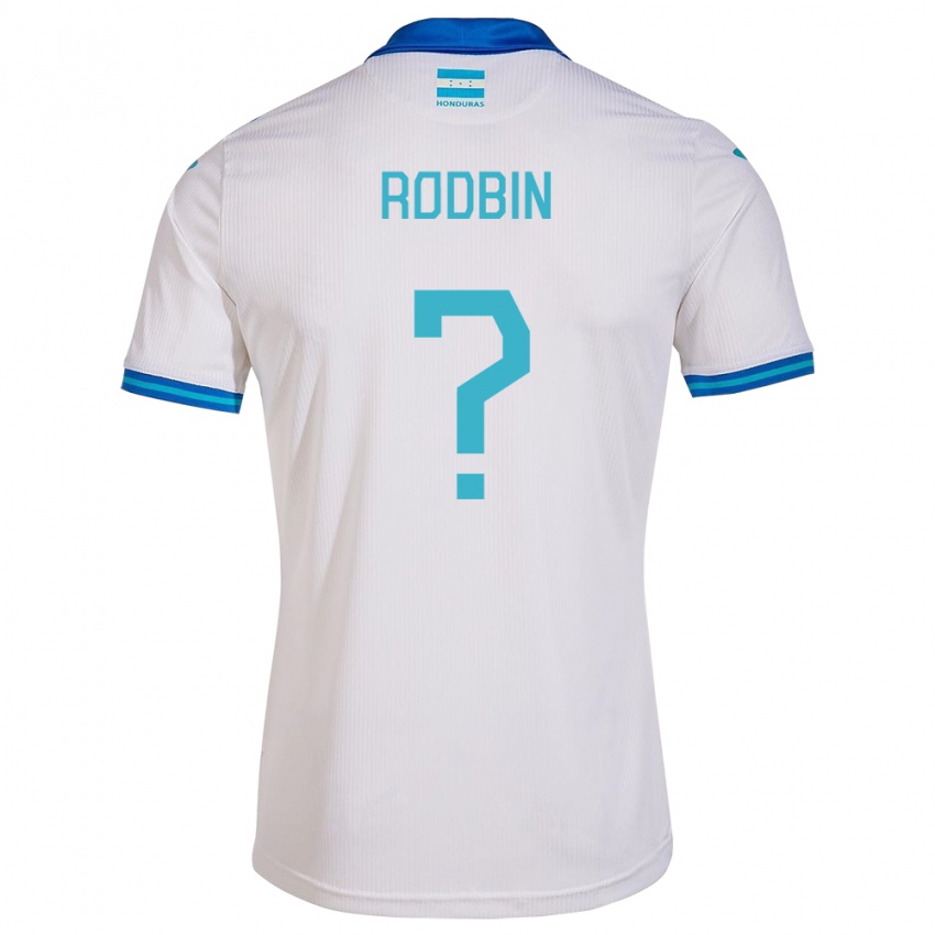 Kinderen Honduras Rodbin Mejía #0 Wit Thuisshirt Thuistenue 24-26 T-Shirt