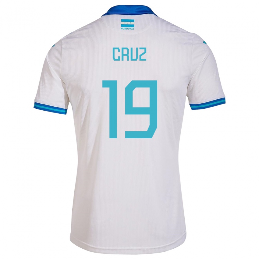 Kinderen Honduras Russel Cruz #19 Wit Thuisshirt Thuistenue 24-26 T-Shirt