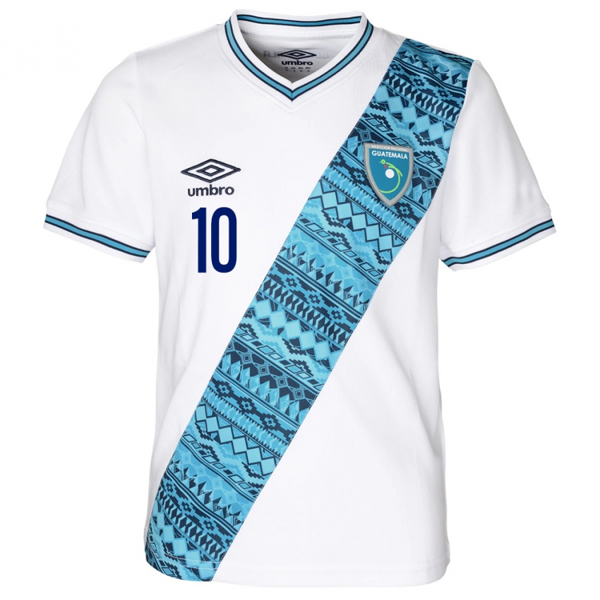 Kinderen Guatemala Axel De La Cruz #10 Wit Thuisshirt Thuistenue 24-26 T-Shirt