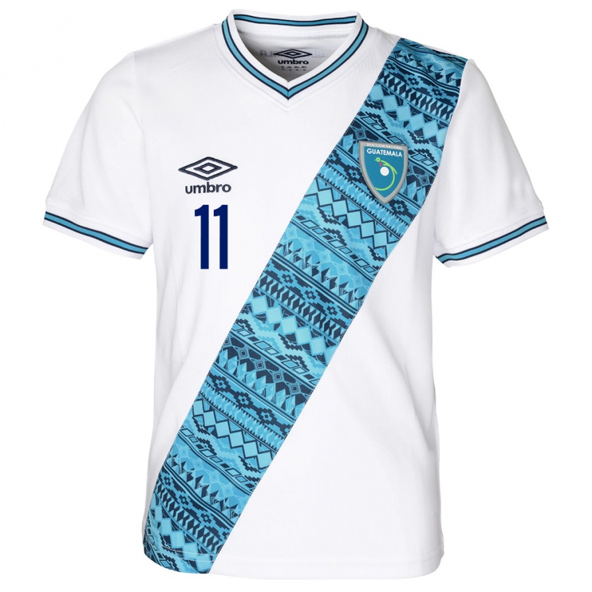 Kinderen Guatemala Gabino Vásquez #11 Wit Thuisshirt Thuistenue 24-26 T-Shirt