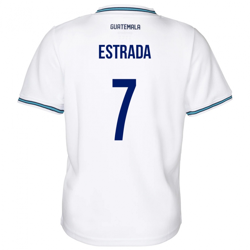 Kinderen Guatemala Javier Estrada #7 Wit Thuisshirt Thuistenue 24-26 T-Shirt