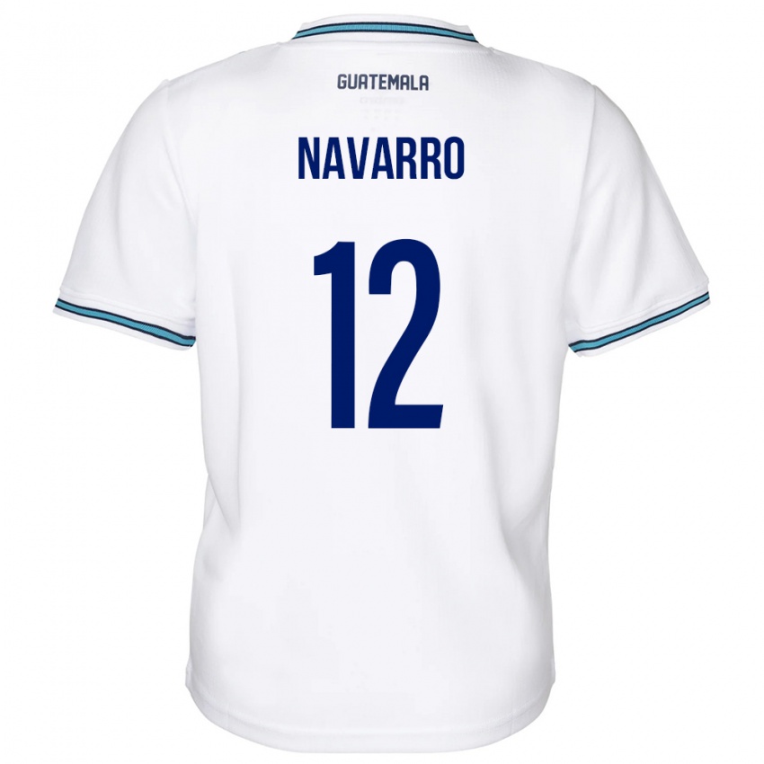 Kinderen Guatemala Kenderson Navarro #12 Wit Thuisshirt Thuistenue 24-26 T-Shirt