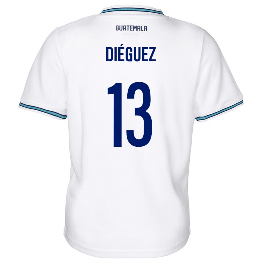 Kinderen Guatemala Jonathan Diéguez #13 Wit Thuisshirt Thuistenue 24-26 T-Shirt