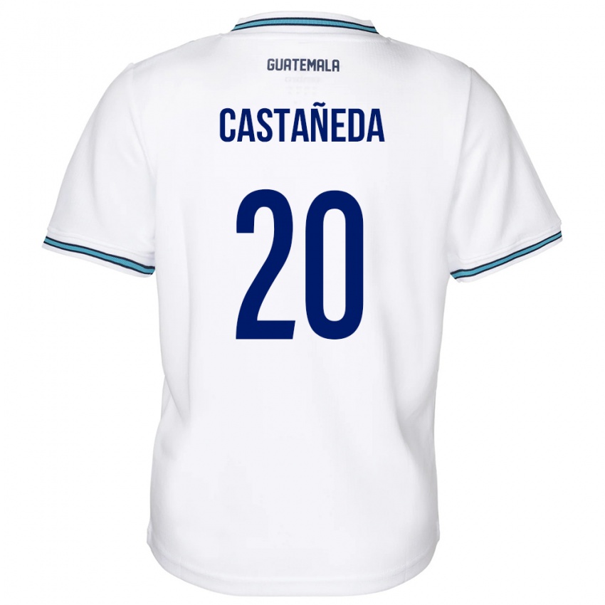 Kinderen Guatemala Brayam Castañeda #20 Wit Thuisshirt Thuistenue 24-26 T-Shirt