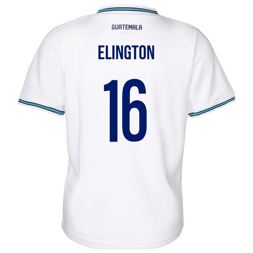 Kinderen Guatemala Elvi Elington #16 Wit Thuisshirt Thuistenue 24-26 T-Shirt