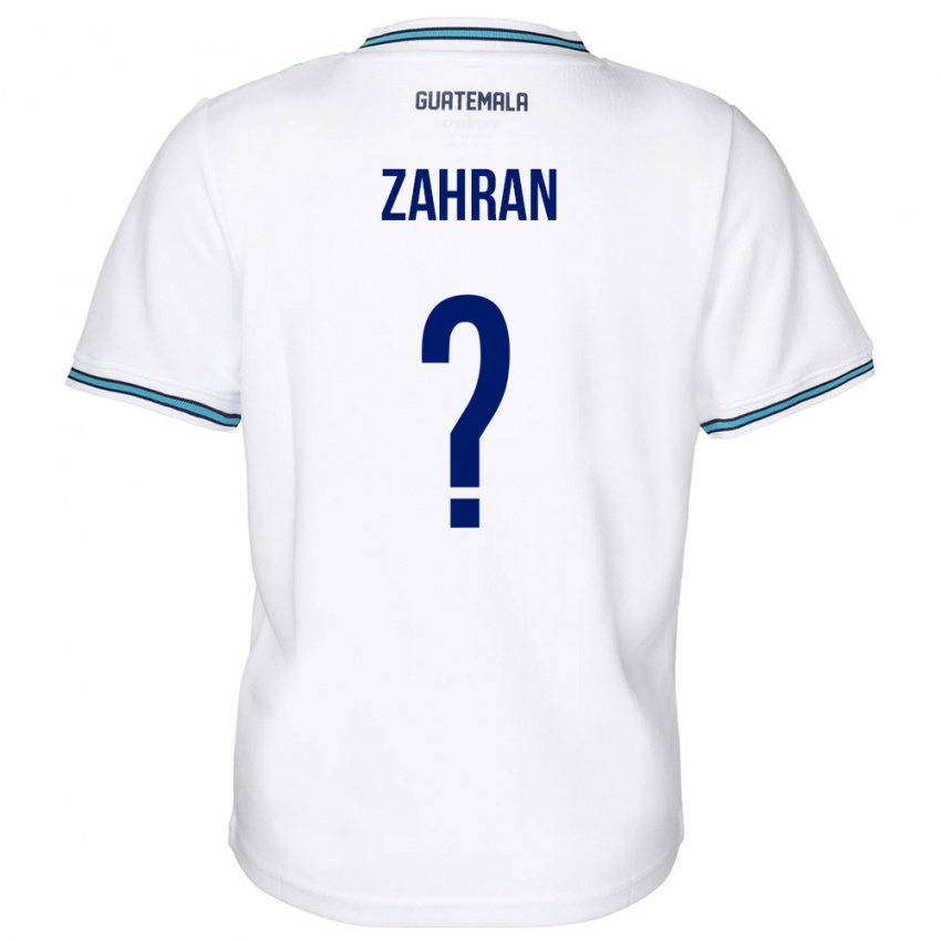 Kinderen Guatemala William Zahran #0 Wit Thuisshirt Thuistenue 24-26 T-Shirt