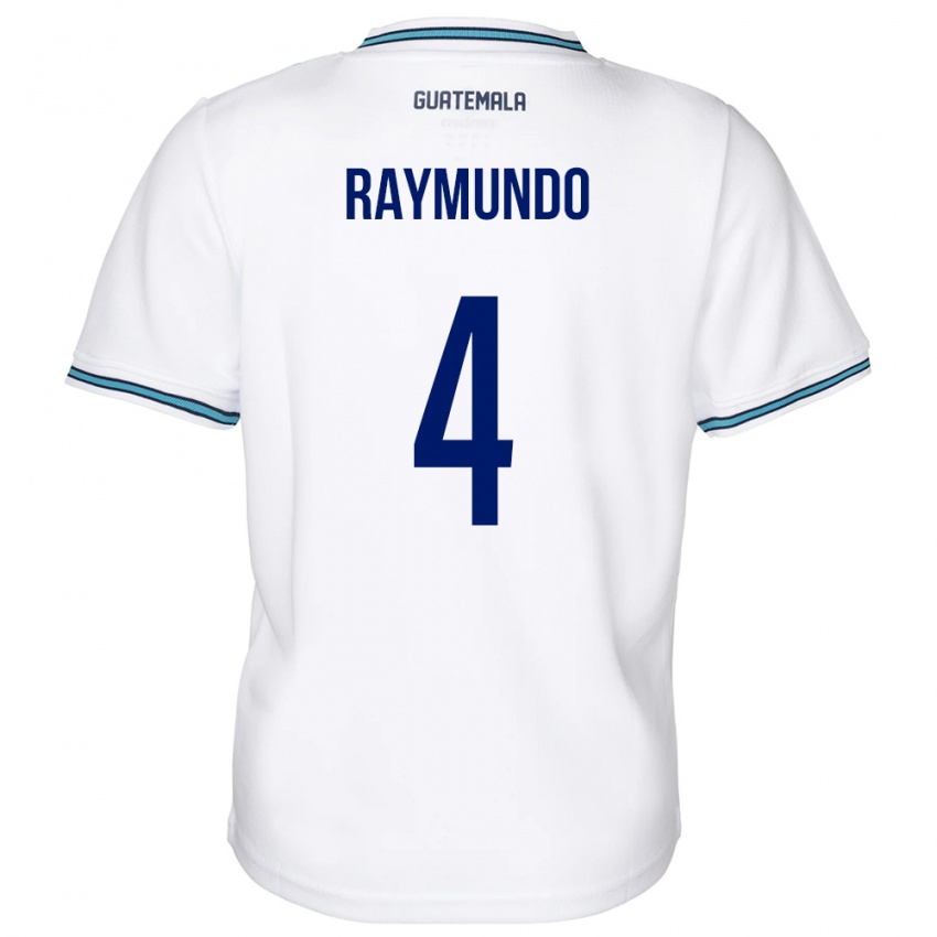 Kinderen Guatemala Cristopher Raymundo #4 Wit Thuisshirt Thuistenue 24-26 T-Shirt