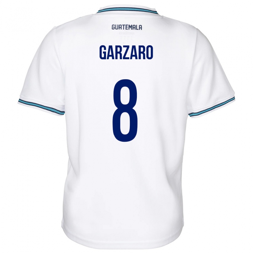 Kinderen Guatemala Santiago Garzaro #8 Wit Thuisshirt Thuistenue 24-26 T-Shirt