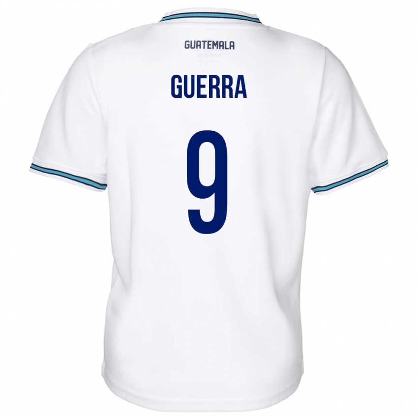 Kinderen Guatemala Oseas Guerra #9 Wit Thuisshirt Thuistenue 24-26 T-Shirt