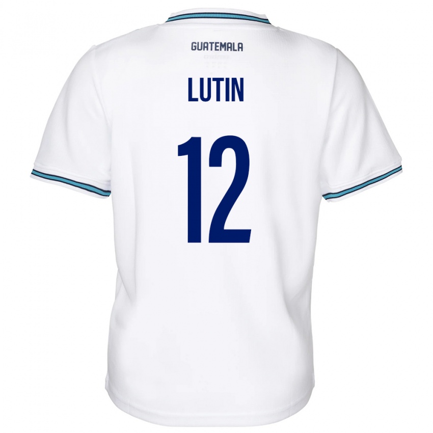 Kinderen Guatemala John Lutin #12 Wit Thuisshirt Thuistenue 24-26 T-Shirt