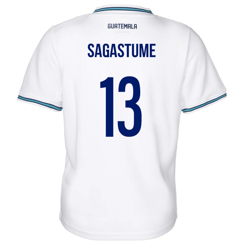 Kinderen Guatemala Selvin Sagastume #13 Wit Thuisshirt Thuistenue 24-26 T-Shirt