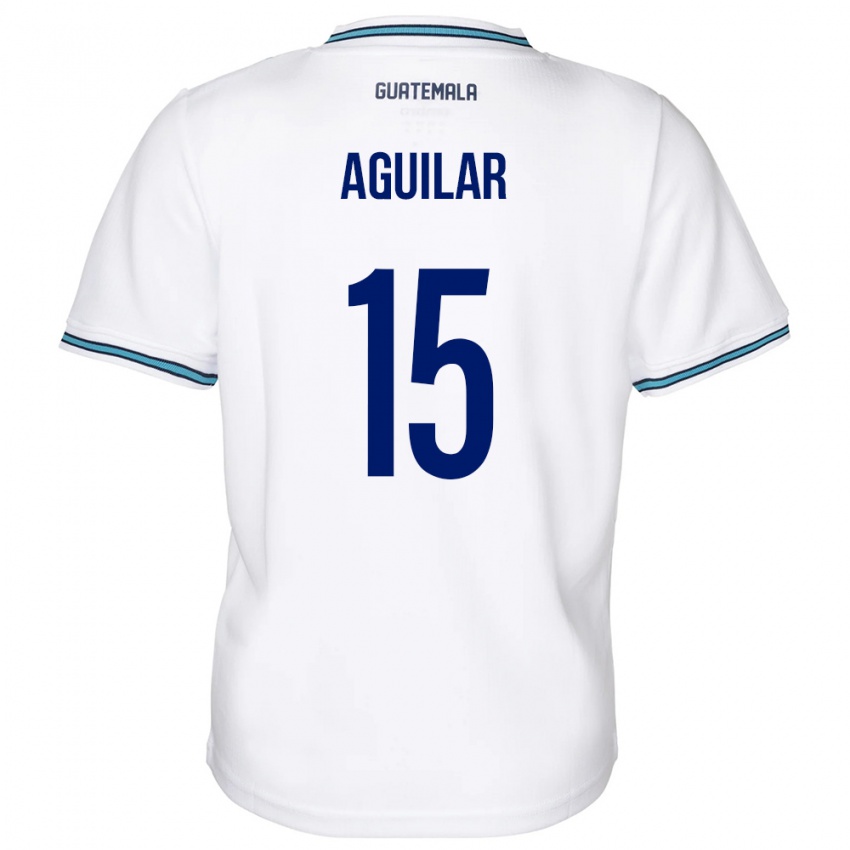 Kinderen Guatemala Carlos Aguilar #15 Wit Thuisshirt Thuistenue 24-26 T-Shirt