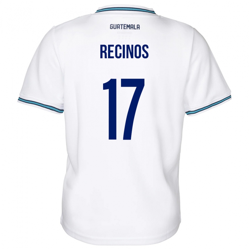 Kinderen Guatemala Antony Recinos #17 Wit Thuisshirt Thuistenue 24-26 T-Shirt