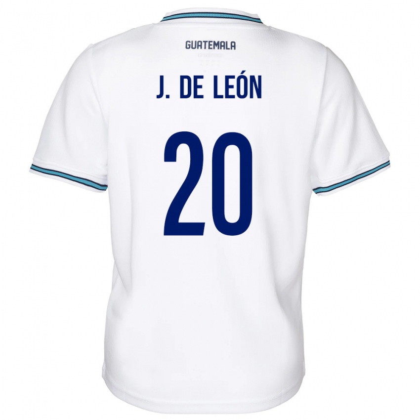 Kinderen Guatemala Jorge De León #20 Wit Thuisshirt Thuistenue 24-26 T-Shirt